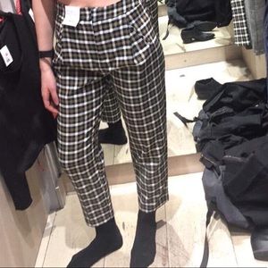 TOPSHOP Plaid Pant size 8